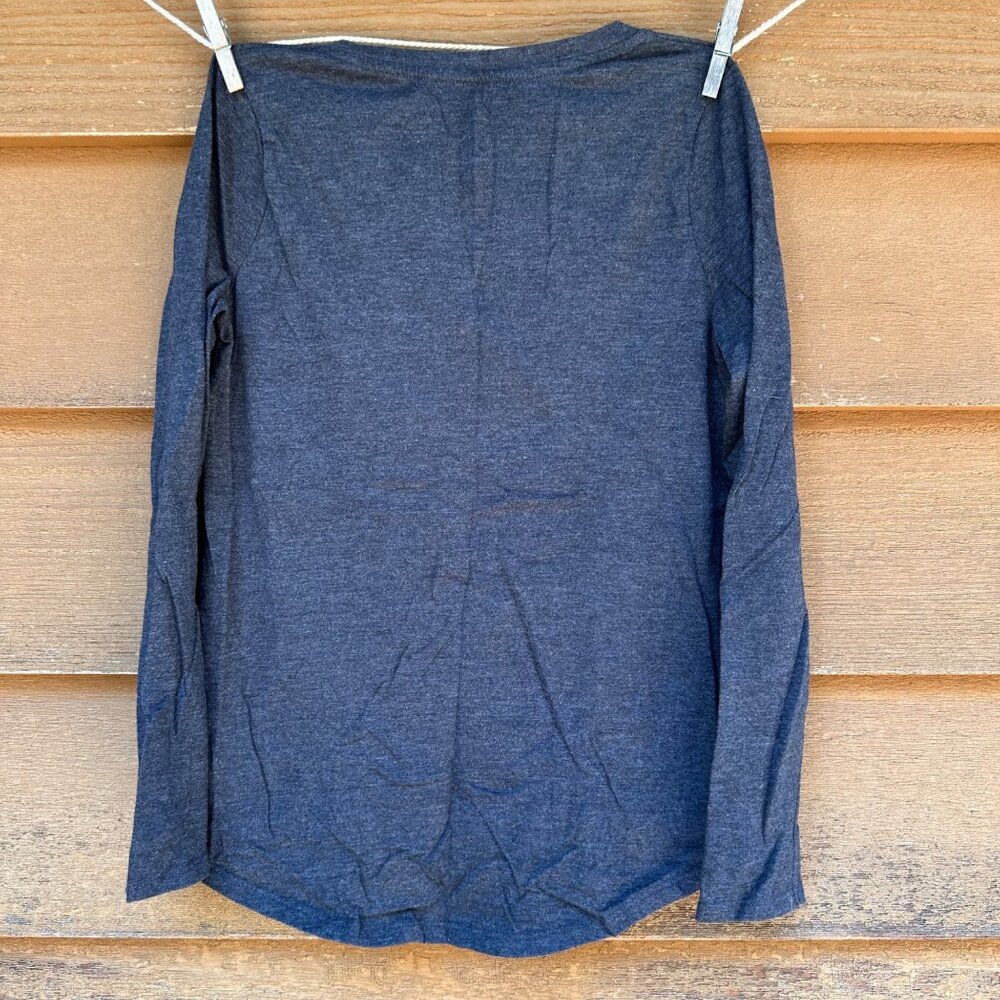 Cat & Jack L 10/12 Long-Sleeve Shirt With Reversible Sequins Heart Design In Cha - Picture 3 of 5